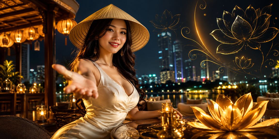 Người chơi tại Đà Lạt vui vẻ nhận hoàn tiền cược trong không khí lễ hội với nón lá