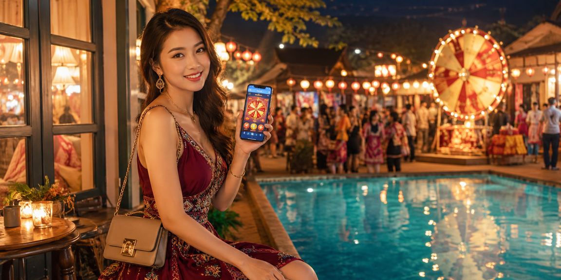 Người chơi trẻ sử dụng thiết bị di động tham gia roulette